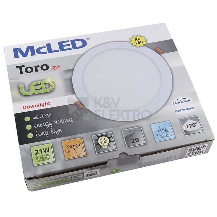 Obrázek produktu Podhledové LED svítidlo McLED Toro R21 21W 3000K ML-412.069.33.0 1
