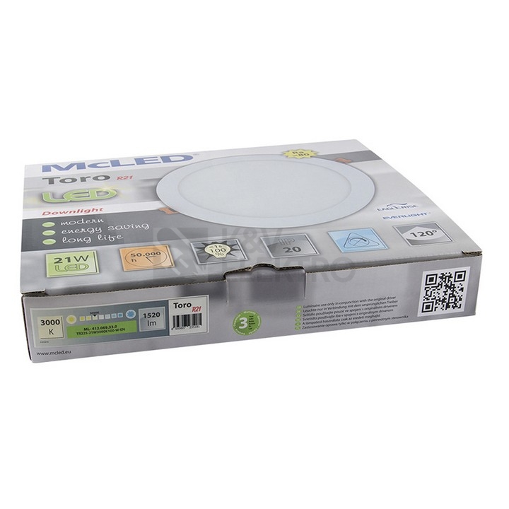 Obrázek produktu Podhledové LED svítidlo McLED Toro R21 21W 3000K ML-412.069.33.0 2