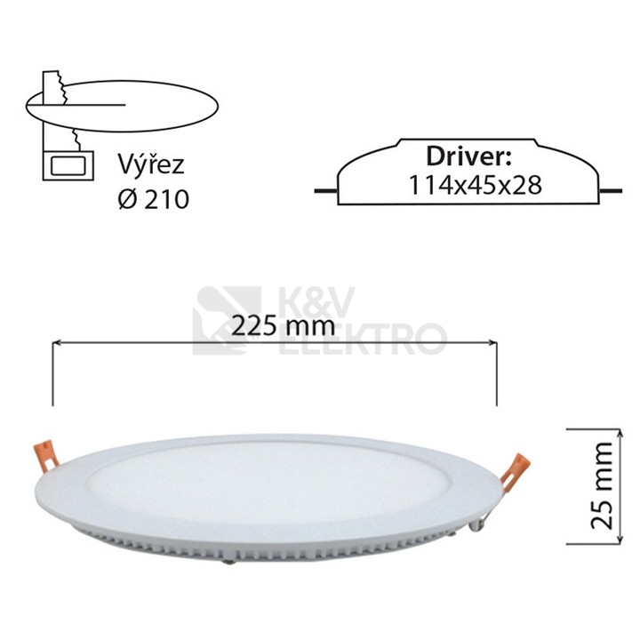 Obrázek produktu Podhledové LED svítidlo McLED Toro R21 21W 3000K ML-412.069.33.0 4