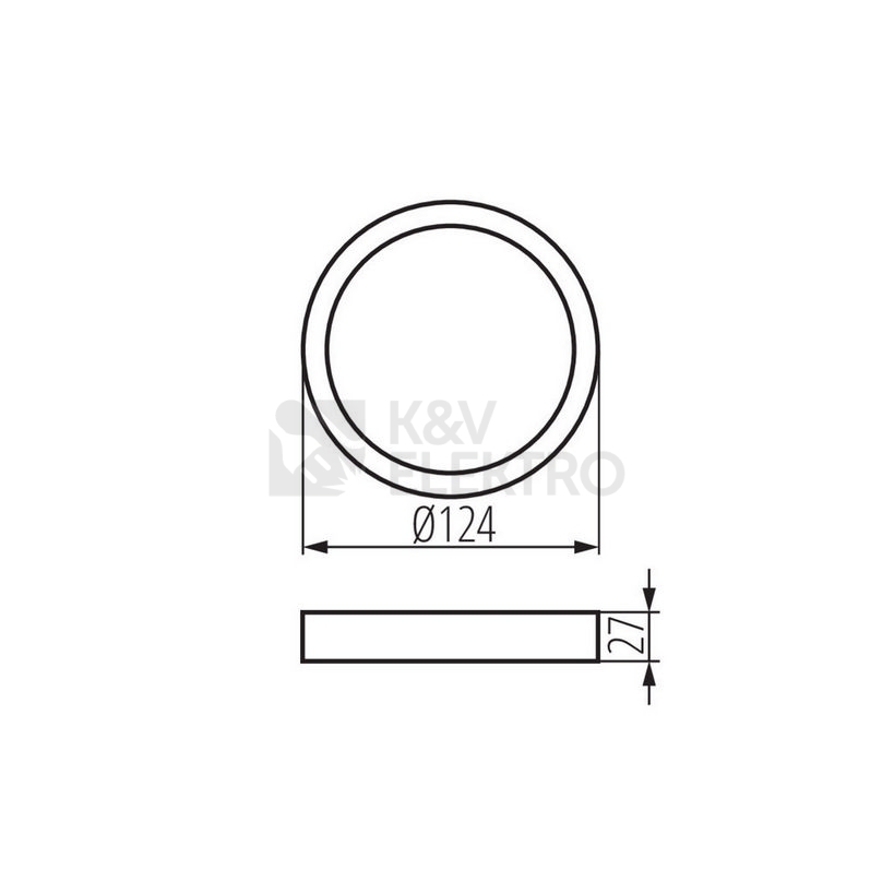 Obrázek produktu Montážní rámeček pro panel Kanlux SP LED N 6W-R 31085 3