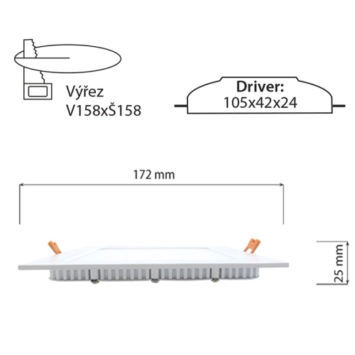 Podhledové LED svítidlo McLED Toro S15 15W 3000K ML-412.065.33.0 (obrázek 7)