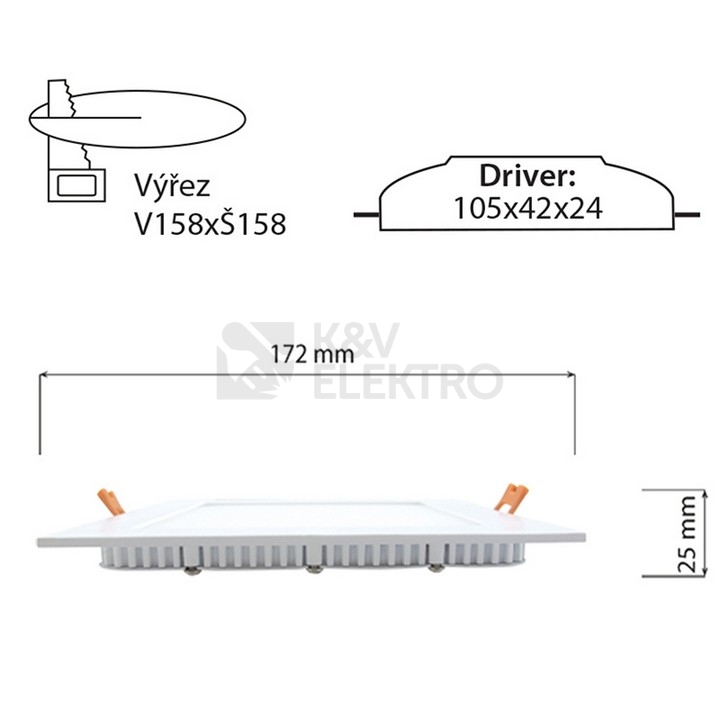 Obrázek produktu Podhledové LED svítidlo McLED Toro S15 15W 3000K ML-412.065.33.0 4