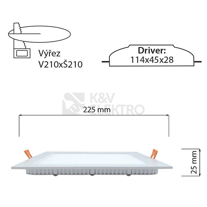 Obrázek produktu Podhledové LED svítidlo McLED Toro S21 21W 3000K ML-412.066.33.0 4