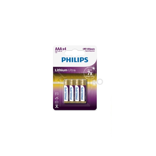 Mikrotužkové baterie AAA Philips lithiové FR03LB4A/10 (blistr 4ks)