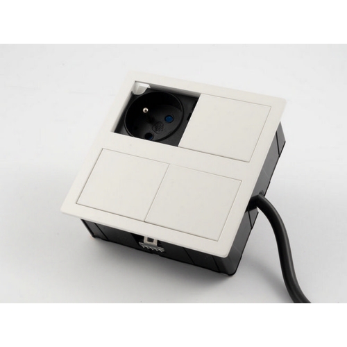 Vestavné zásuvky VersaHIT 06015E00008 DUAL 2x230V bílá