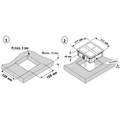 Vestavné zásuvky VersaHIT 06015E00008 DUAL 2x230V bílá (obrázek 5)