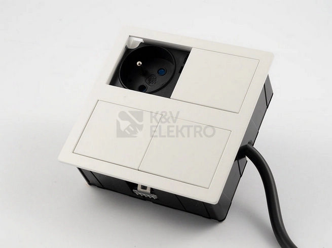 Obrázek produktu Vestavné zásuvky VersaHIT 06015E00008 DUAL 2x230V bílá 1