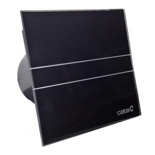 Levně Koupelnový ventilátor s časovým doběhem CATA e100 GBT se skleněným panelem