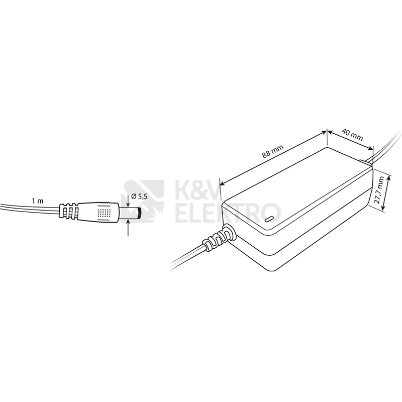 Obrázek produktu LED napájecí zdroj McLED 12V 24W ML-732.063.11.0 5