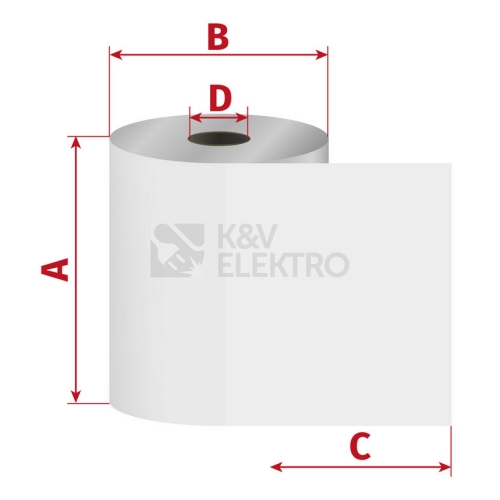  Kotouček 57/40/0mm pro EET pokladnu délka 24m bez dutinky ECL 200 V