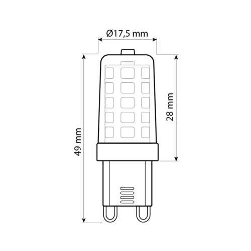 LED žárovka G9 McLED 3,5W (35W) teplá bílá (3000K) ML-326.003.92.0 (obrázek 9)
