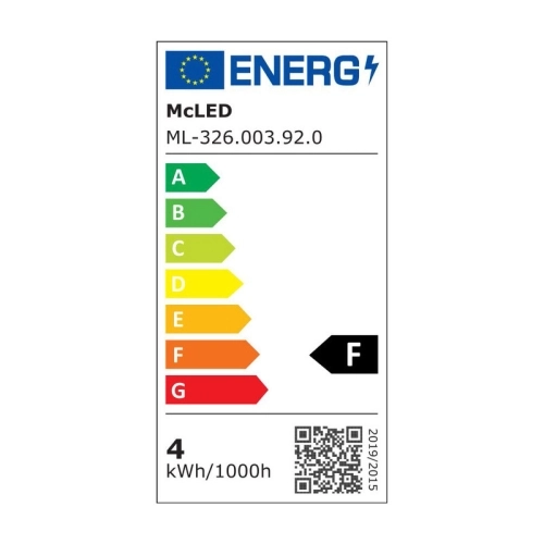 LED žárovka G9 McLED 3,5W (35W) teplá bílá (3000K) ML-326.003.92.0 (obrázek 3)