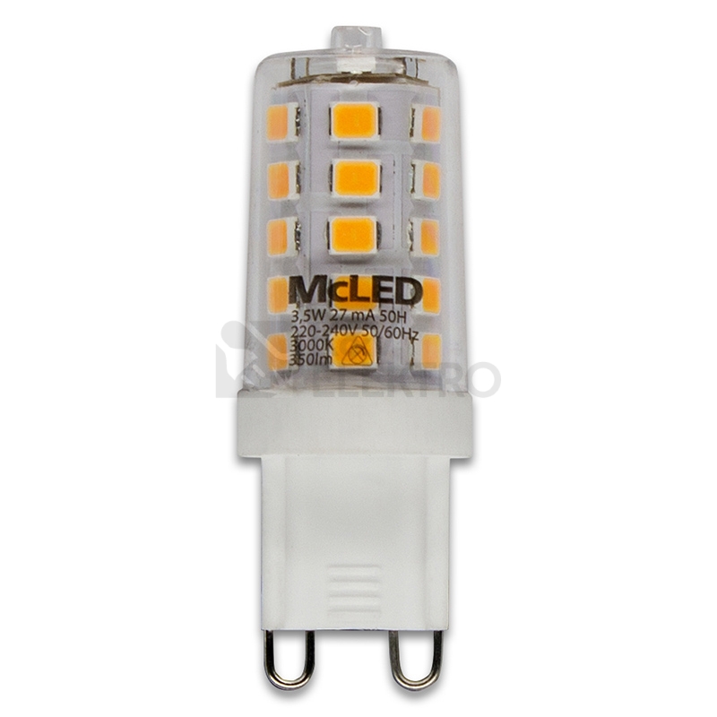 Obrázek produktu LED žárovka G9 McLED 3,5W (35W) teplá bílá (3000K) ML-326.003.92.0 0