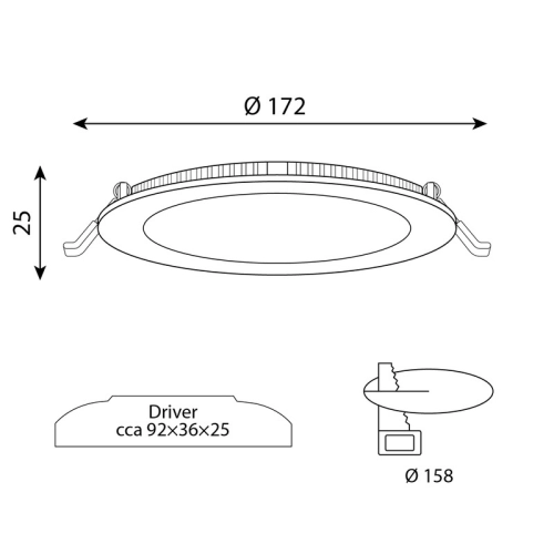 Podhledové LED svítidlo McLED Toro R15 15W 3000K ML-412.068.33.0 (obrázek 6)