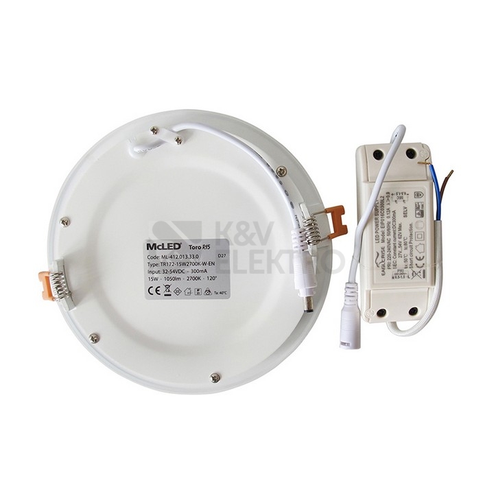 Obrázek produktu Podhledové LED svítidlo McLED Toro R15 15W 3000K ML-412.068.33.0 10