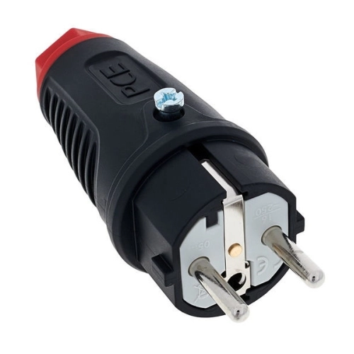 Vidlice PCE 0521-SR hluboká 230V/16A guma/plast IP54 (obrázek 4)