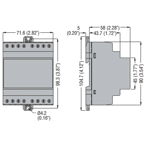 Elektroměr LOVATO DMED332MID nepřímé měření x/5A M-Bus (obrázek 3)