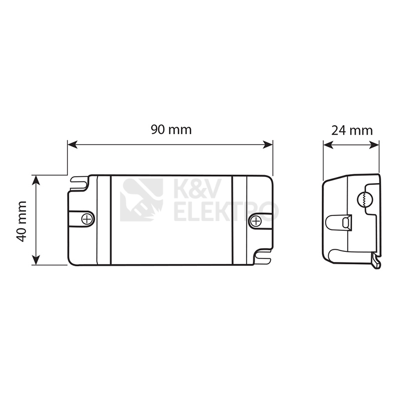 Obrázek produktu Nábytkový LED napájecí zdroj McLED 12VDC 12W 1A ML-732.070.11.0 4