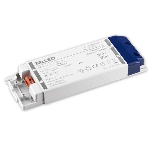 Nábytkový LED napájecí zdroj McLED 12VDC 60W 5A ML-732.072.11.0 (obrázek 5)