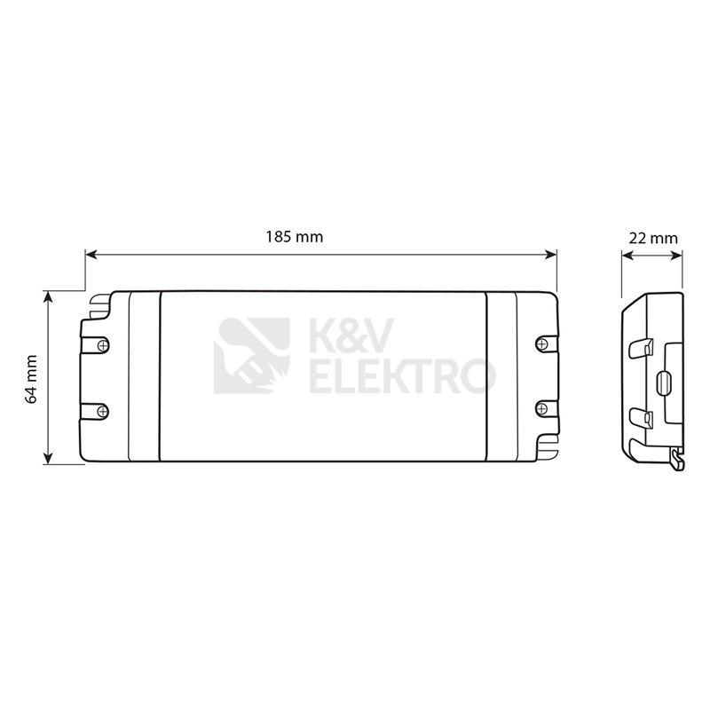 Obrázek produktu Nábytkový LED napájecí zdroj McLED 12VDC 60W 5A ML-732.072.11.0 7