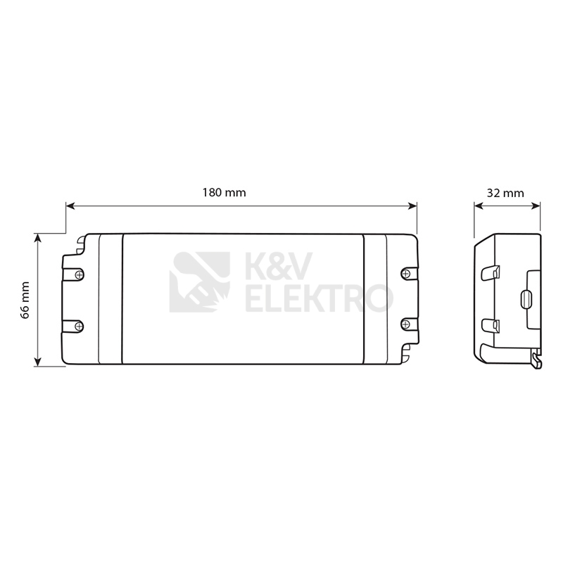 Obrázek produktu Nábytkový LED napájecí zdroj McLED 12VDC 100W 8,3A ML-732.074.11.0 7