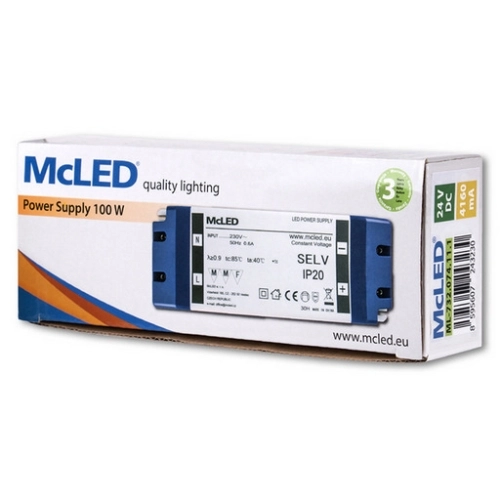 Nábytkový LED napájecí zdroj McLED 24VDC 100W 4,16A ML-732.074.11.1 (obrázek 4)