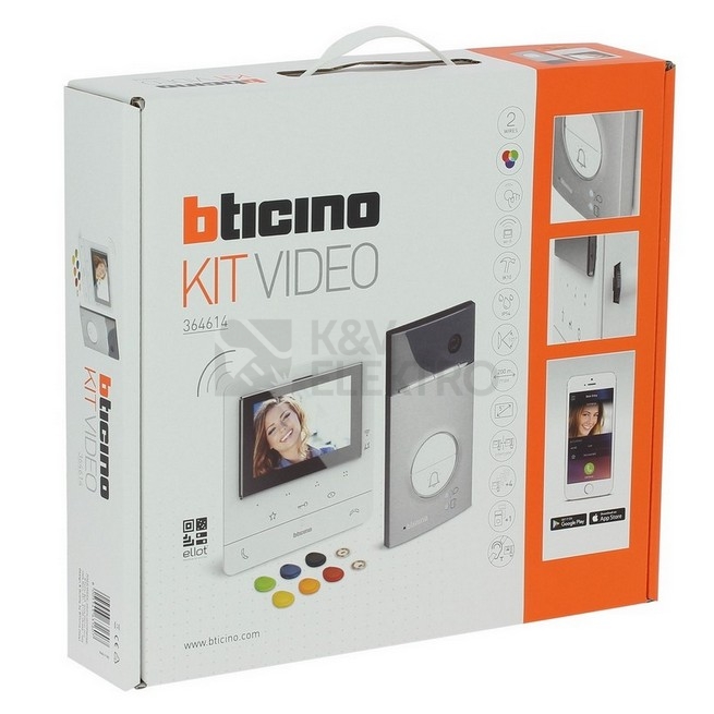 Obrázek produktu Sada video telefonu Bticino 5" 1 byt (CLASSE 100 Wi-Fi + LINEA 3000) 364614 1