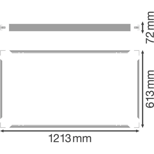 Montážní rámeček LEDVANCE SURFACE MOUNT KIT 1200x600mm (obrázek 3)