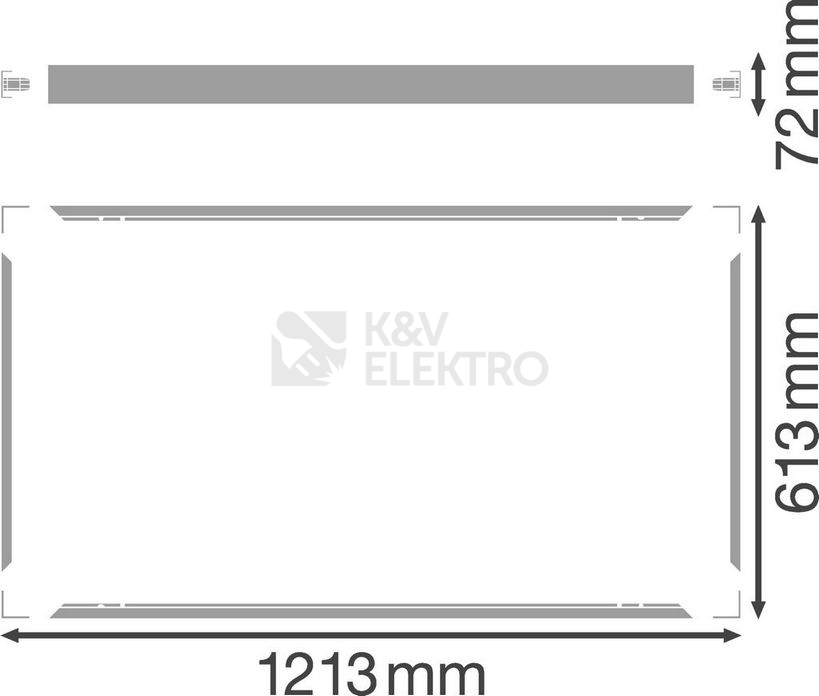 Obrázek produktu Montážní rámeček LEDVANCE SURFACE MOUNT KIT 1200x600mm 2
