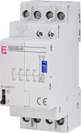 Impulzní relé (bistabilní spínač) ETI RBS432-40-230V AC 4NO 32A 002464126