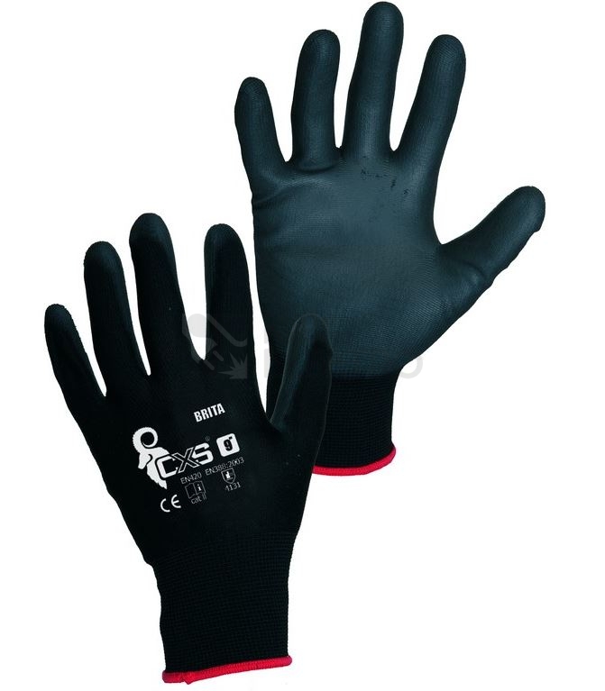 Obrázek produktu  Pracovní rukavice CXS BRITA BLACK velikost 9 0