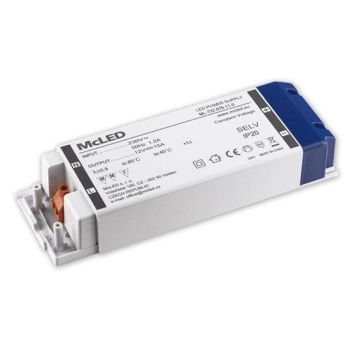 Nábytkový LED napájecí zdroj McLED 12VDC 180W 15A ML-732.076.11.0 (obrázek 4)