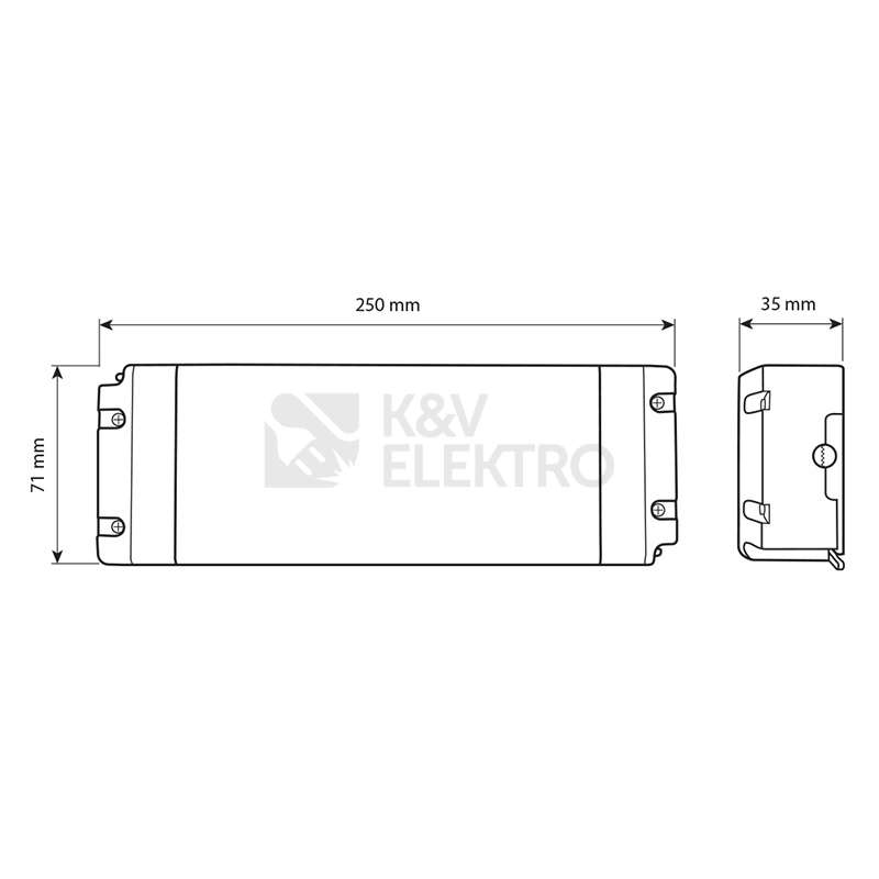 Obrázek produktu Nábytkový LED napájecí zdroj McLED 12VDC 180W 15A ML-732.076.11.0 10