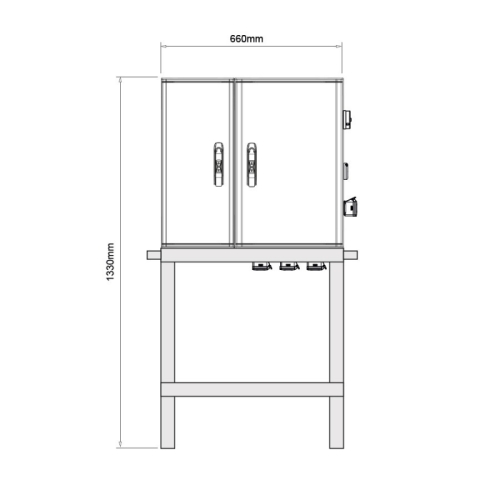 Elektroměrový staveništní rozvaděč SCAME NST4.2022-1E 40A ČEZ, EON