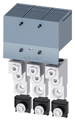 Obrázek produktu Blokové svorky (sada 3ks) 2x(70-300)mm2 Siemens 3VA9403-0JC23 0