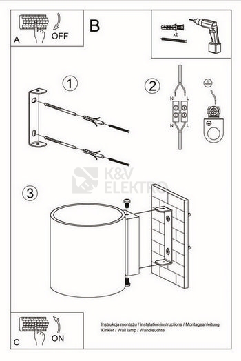 Obrázek produktu Nástěnné svítidlo SOLLUX Orbis 1 G9 1x40W bez zdroje SL.0049 šedá 7