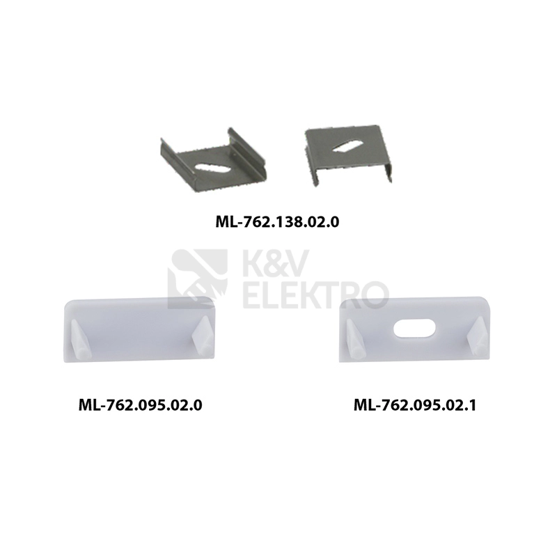 Obrázek produktu Přisazený hliníkový profil McLED PE 19x8mm s mléčným difuzorem 2m ML-761.095.02.2 2