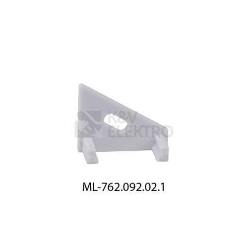 Koncovka LED profilu RN s otvorem stříbrná McLED ML-762.092.02.1
