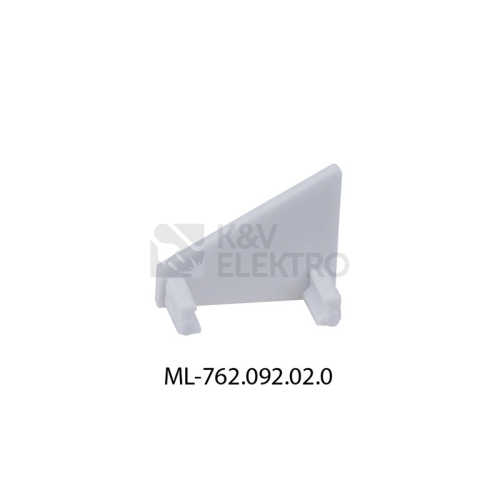 Koncovka LED profilu RN bez otvoru stříbrná McLED ML-762.092.02.0