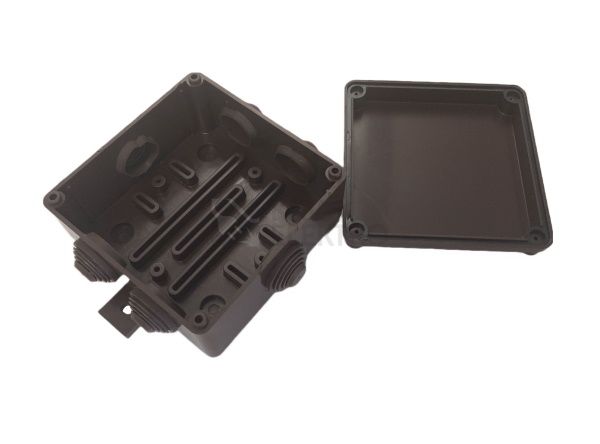 Obrázek produktu Krabice Elcon K100U.5 C2 100x100x60 IP65 hnědá 1