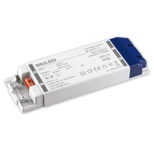 Nábytkový LED napájecí zdroj McLED 24VDC 60W 2,5A ML-732.072.11.1 (obrázek 6)
