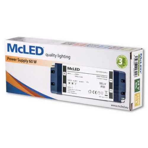 Nábytkový LED napájecí zdroj McLED 24VDC 60W 2,5A ML-732.072.11.1 (obrázek 5)