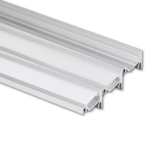 Rohový hliníkový profil McLED 19x15mm s mléčným difuzorem 1m ML-761.092.02.1