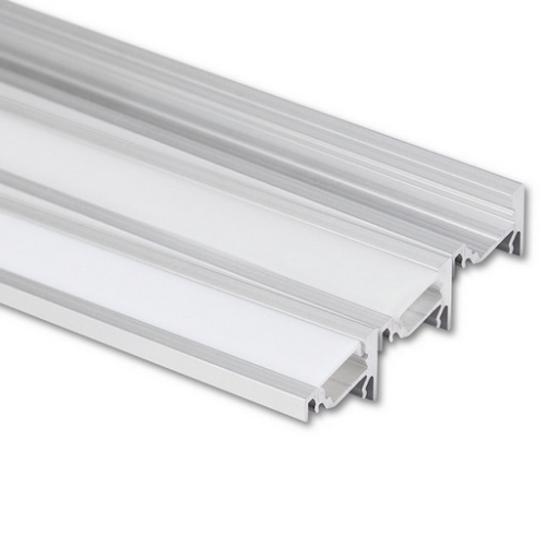 Rohový hliníkový profil McLED RN 19x15mm s mléčným difuzorem 2m ML-761.092.02.2