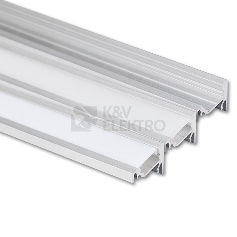 Obrázek produktu Rohový hliníkový profil McLED RN 19x15mm s mléčným difuzorem 2m ML-761.092.02.2 6