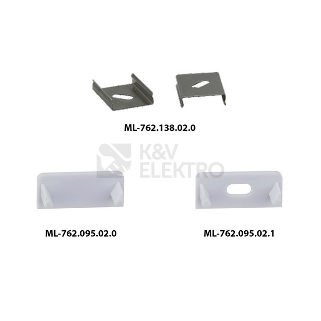 Obrázek produktu Přisazený hliníkový profil McLED PE 19x8mm s čirým difuzorem 2m ML-761.097.02.2 4