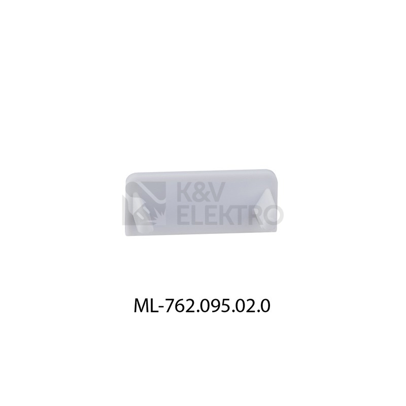 Obrázek produktu  Koncovka pro hliníkový profil PE McLED ML-762.095.02.0 bez otvoru stříbrná 0