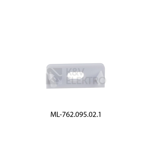  Koncovka pro hliníkový profil PE Mcled ML-762.095.02.1 s otvorem stříbrná