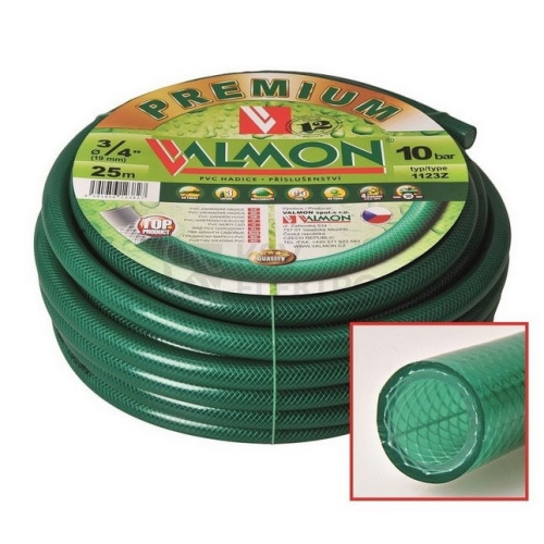 Průmyslová zahradní hadice na vodu PVC Valmon Premium 3/4" 25m 11231925-ZE