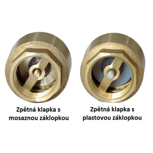 Zpětná klapka 1″ s mosaznou záklopkou 470-320